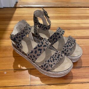 Target Universal Thread Leopard Print Espadrille Sandals